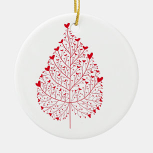 Lekker van het hart keramisch ornament