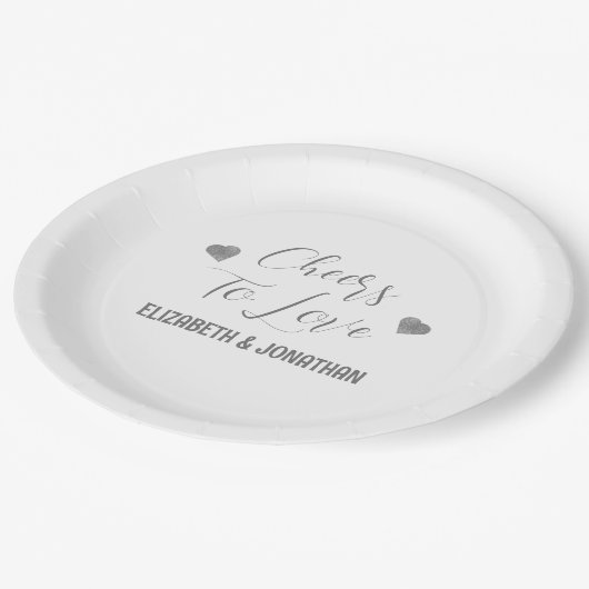 Lekker voor liefde papieren bordje (Gekanteld)