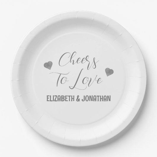 Lekker voor liefde papieren bordje (Voorkant)