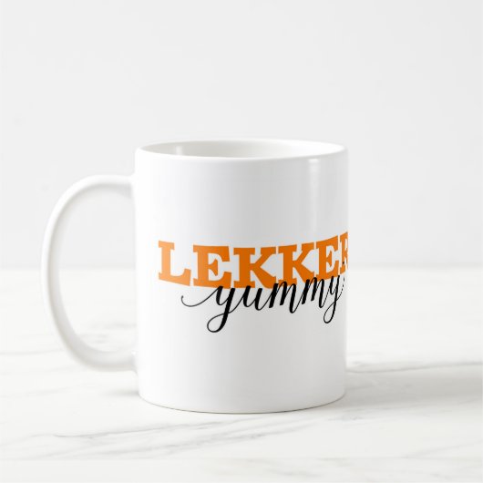 Lekker/Yummy Dutch Word Vocabulary Koffiemok (Links)