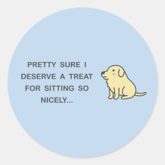 Lekker zitten ronde sticker