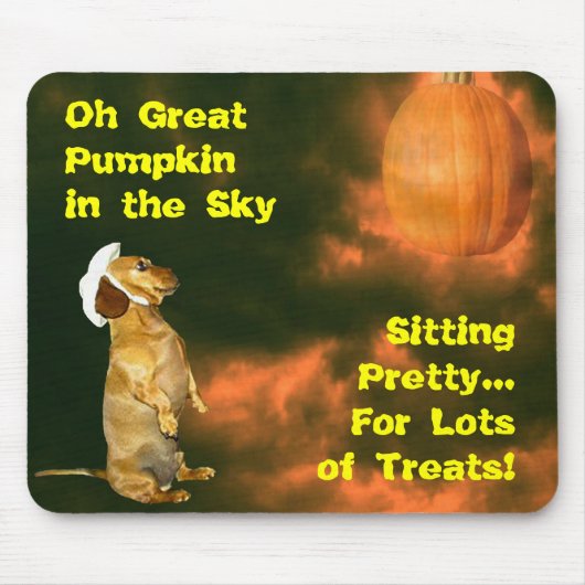 Lekker zitten voor veel traktaties muismat (Voorkant)