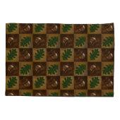 Lekkerbordpatroon voor eikels en eikels kussensloop (Achterkant)