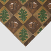 Lekkerbordpatroon voor eikels en eikels tissuepapier (Detail)