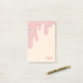 Lekkere Aardbeien Frosting Strooisel Uw Naam Post-it® Notes (Op bureau)