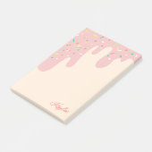 Lekkere Aardbeien Frosting Strooisel Uw Naam Post-it® Notes (Schuin)