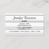 Lekkere bakkerij taarten snoep Snoep Shop Visitekaartje (Achterkant)