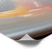Lekkere bladerdeeg dessert met framboos poster (Hoek)