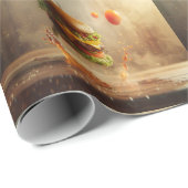 Lekkere Burger Food fotopatroon Cadeaupapier (Rol Hoek)