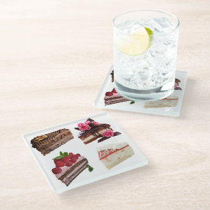 Lekkere Cakes Selectie Glazen Onderzetter