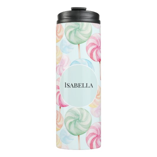 Lekkere Candy Lolly's Whimsical Thermosbeker (Voorkant)