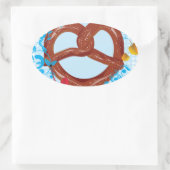 Lekkere Cartoon Pretzel 3 Ovale Sticker (Tas)