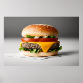lekkere cheeseburger poster (Voorkant)