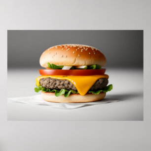lekkere cheeseburger poster