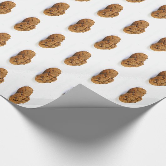Lekkere chocoladekipkoekjes patroon cadeaupapier (Hoek)