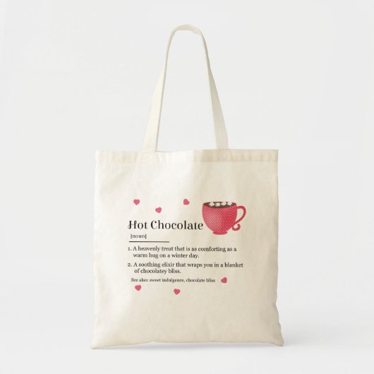 Lekkere Chocolademelk Definitie Tote Bag (Voorkant)