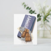 Lekkere Chocoladereep Briefkaart (Staand voorkant)