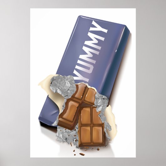 Lekkere Chocoladereep Poster (Voorkant)