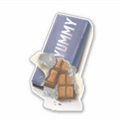 Lekkere Chocoladereep Sticker (Voorkant)