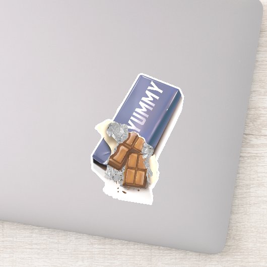 Lekkere Chocoladereep Sticker (Detail)