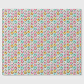 Lekkere cream donuts blauw cadeaupapier (Vlak)