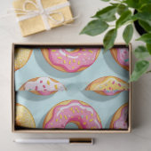 Lekkere cream donuts blauw tissuepapier (Geschenk)
