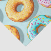 Lekkere cream donuts blauw tissuepapier (Detail)