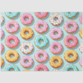 Lekkere cream donuts blauw tissuepapier (Voorkant)