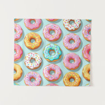 Lekkere cream donuts blauw