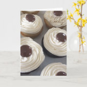Lekkere Cupcakes Verjaardag Kaart (Gele Bloem)