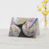 Lekkere Cupcakes Verjaardag Kaart (Gele Bloem)