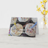Lekkere Cupcakes Verjaardag Kaart (Gele Bloem)