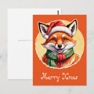Lekkere Dieren Kerst Favorieten - Vos 1 Briefkaart