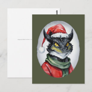 Lekkere dierlijke Kerstfavorieten - Dragon 1 Briefkaart