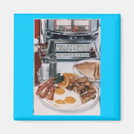 Lekkere Diner Voedsel Magneet (Voorkant)