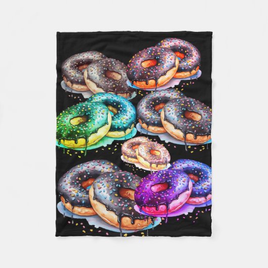 (lekkere) donut fleece deken (Voorkant)