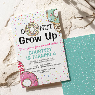 Lekkere 'Donut Grow Up' Kinderverjaardag Kaart
