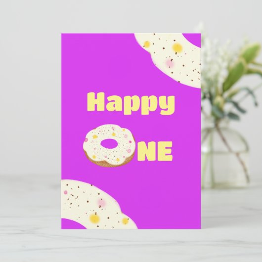 Lekkere donut kaart (Staand voorkant)