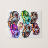(lekkere) donut legpuzzel (Horizontaal)
