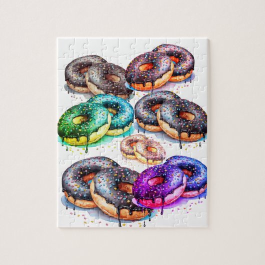 (lekkere) donut legpuzzel (Verticaal)