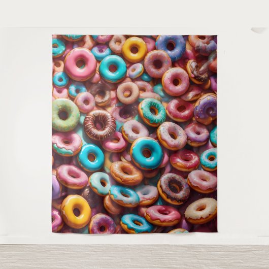 Lekkere donut print wandkleed (Voorkant)