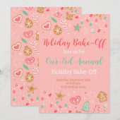 Lekkere en vrolijke uitnodiging voor de feestdagen (Voorkant / Achterkant)