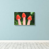 Lekkere frambozenvingers canvas afdruk (Insitu (Houten vloer))