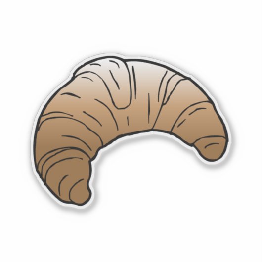 Lekkere Franse Boter Croissant Sticker (Voorkant)