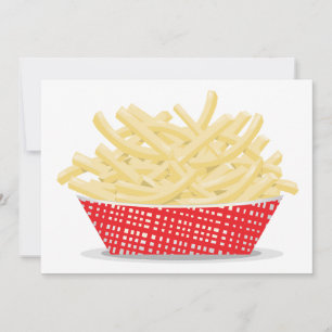 Lekkere Franse friet Retro Fast Food Kaart
