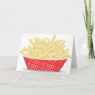Lekkere Franse friet Retro Fast Food Kaart
