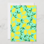 Lekkere Fruitige Cute Kids 1e Verjaardagsfeestje Kaart (Achterkant)