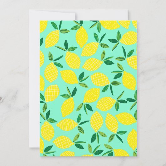 Lekkere Fruitige Cute Kids 1e Verjaardagsfeestje Kaart (Achterkant)