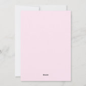 Lekkere Galentine's Day Brunch Roze & Rode Uitnodi Feestdagenkaart (Achterkant)