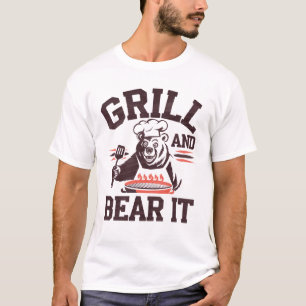 Lekkere Grill en Beer Het BBQ Vader Chef Grap T-shirt